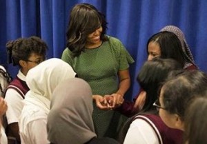 Michelle Obama and Young Women's Leadership Schools