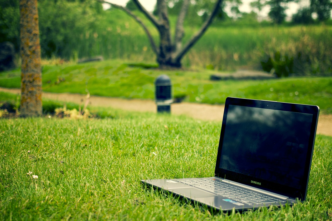 working outside in spring weather